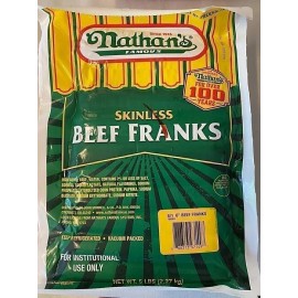 Nathan's Famous Skinless Beef Franks (5 lbs.)