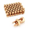 QWORK Grounding Split Bolt, 50 Pieces 4 Gauge 8 Gauge