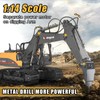 kolegend 3 in 1 Remote Control Excavator Toy 1/14 Scale