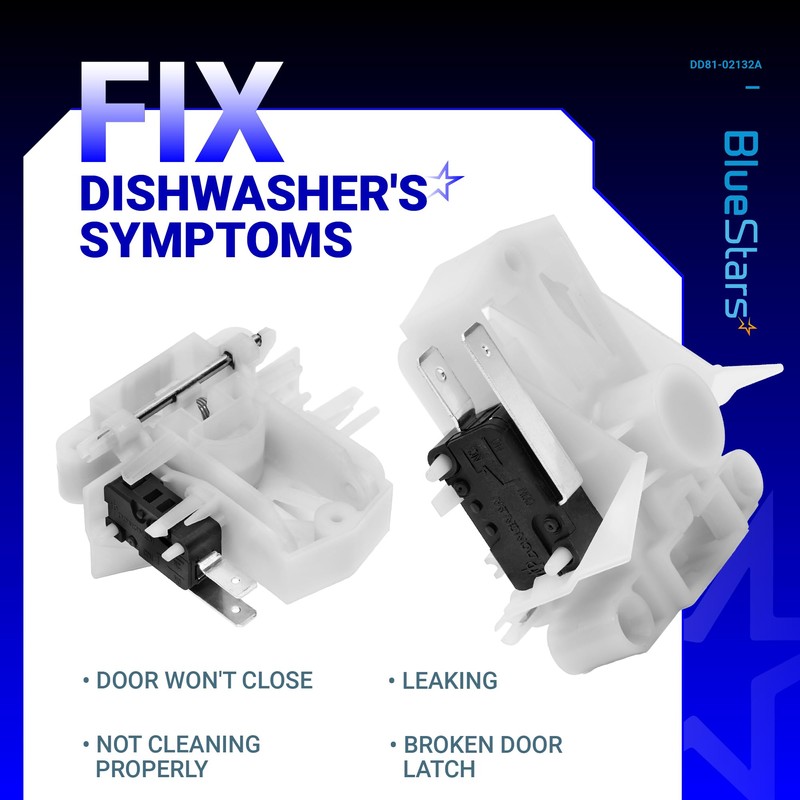 BlueStars DD81-02132A Dishwasher Door Latch Parts