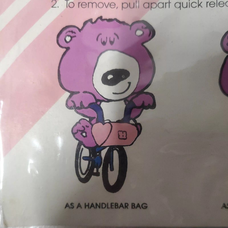 CYCLE PRODUCTS COMPANY. Vintage Bike Bears. Bike/Shoulder Bag. Dated 1987.
