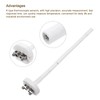 MECCANIXITY 2Pcs 8" K Type Ceramic Kiln Furnace Probe Thermocouple