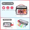 Cool Luminous Clear Backpack for Boys with Lunch Box &