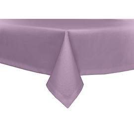 texpot Tischdecke 90 x 90 cm Lila Leinen Optik Lotuseffekt Fleckschutz Bügelfrei