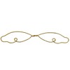 3 Pair 6" Gold Twisted Metal Wire Angel Wings for