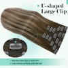 Ukira Mushroom Brown Hair Extensions Real Human Hair, 120g 14