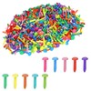 ANYUANKW Pack of 300 Mini Brads Pattern Clips Metal Colourful