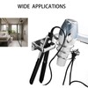 OlBuWa Hair Dryer Rack Wall Mounted Stainless Steel Shelf Storage