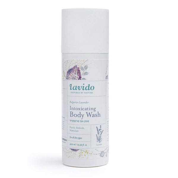 Lavido - Natural Bulgarian Lavender Intoxicating Body Wash | Cleanse, Refresh + Hydrate Skin (13.5 fl oz | 400 ml)