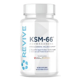 Revive Ksm 66 Manejo Del Estrés 60 Capsulas Sin Sabor