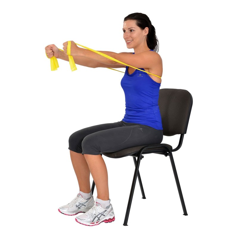 MoVeS Band gelb leicht 5.5 m Resistance Exercise Band mit