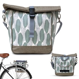 Ikuri Small Bicycle Bag 20-26 Inch for Children Folding Bikes Made of Tarpaulin with Shoulder Strap - Banana Leafs Model