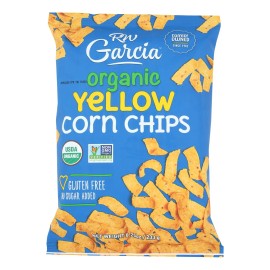 UD_R. W. Garcia Organic Yellow Corn Chips Case of 12 8.25 oz Grain Snacks