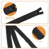 5pcs Invisible Zips, Black Zips, 16 Inch / 40cm Nylon