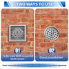 Boltigen 2PCS PVC Termination Mesh Screen Vent Covers, Stainless Steel