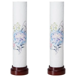 Takita Shoten Buddhist Bon Lanterns, Bon Hinges, Mini Komomobi, Cherry Blossom Style, Cordless, 11.8 x 3.0 inches (30 x 7.5 cm), Mino Japanese Paper Lanterns, Certificate Included