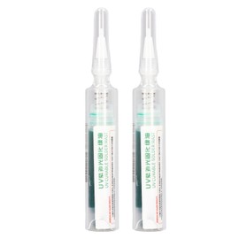 2Pcs PCB Solder Resist Ink UV Curing Curable Soldering PCB BGA Repair Paint Welding Equipment Green