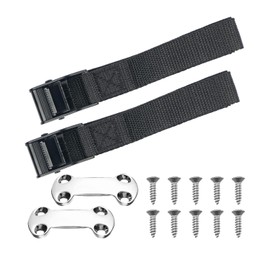 Nevfal Cooler Tie Down Kit, Cam Buckle Lashing Strap Compatible with YETI Coolers, RTIC Coolers, for Coolers to Boat, Deck, Truck Bed, Prevent Sliding