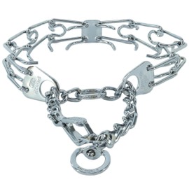 Herm Sprenger - Ultra-Plus Prong Dog Training Collar with Latch - Chrome - 3.8mm x 22" Neck Size; 25" Chain Length