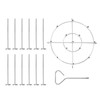 Skewer Stand Stainless Steel Vertical Barbecue Skewers Holder Fryer Accessories