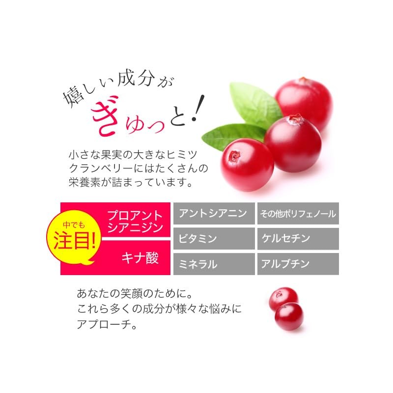 Ogaland 111000110821001 Cranberry Capsules (60 Capsules / Approx. 1 Month