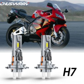CHUSYYRAY For Honda CBR 600rr 1000rr 2003 2004-2017 H7 LED Headlight Bulbs 6000K BRIGHT US