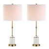 JONATHAN Y JYL5003A-SET2 Harper 27" Marble/Crystal LED Table Lamp Modern,Contemporary,Glam