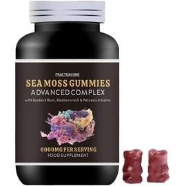 Irish SEA Moss Gummies | 120 Gummies | HIGH Strength | 6000MG | Advanced Complex | Irish SEA Moss | Burdock Root | BLADDERWRACK | Potassium Iodine |Sugar Free | 60 Servings | 2 Months Supply | Vegan