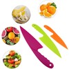 VAKTOK-3pcs Nylon Kitchen Knife Plastic Knives Nylon Kids Chef Knives
