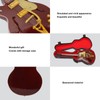 Red and Gold Miniature Electric Guitar Replica with Stand and