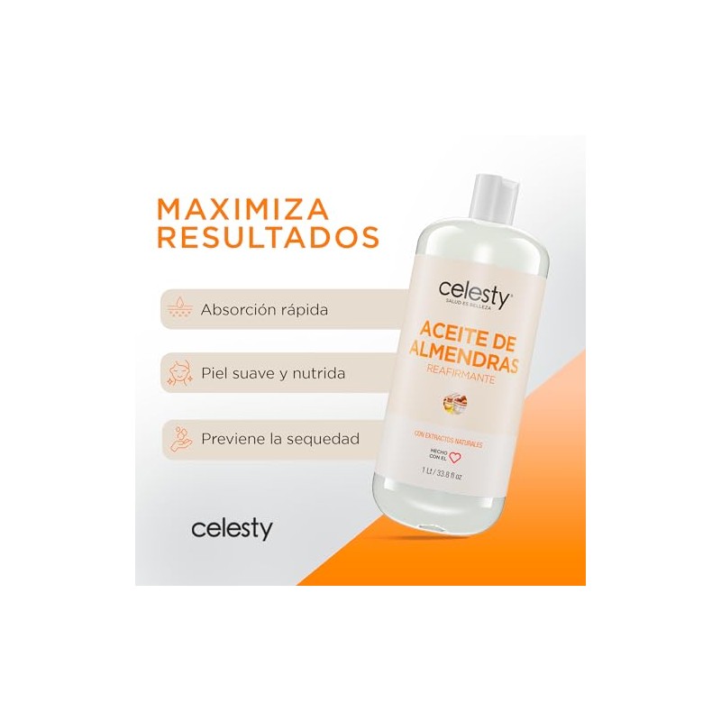 CELESTY | Aceite de Almendras - Ideal Aceite para Masaje