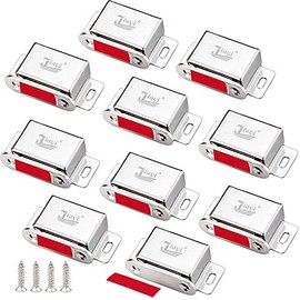 Magnetic Cabinet Magnet Closure Jiayi 10 Pack Drawer Magnetic Latch 30 lbs Cupboard Latch Magnet Cabinet Door Catch Heavy Duty Kitchen Cabinet Magnetic Catch Strong Closet Door Magnetic Catch