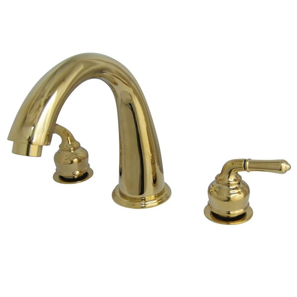 Kingston Brass KS2362 Naples Roman Tub Filler with High Rise