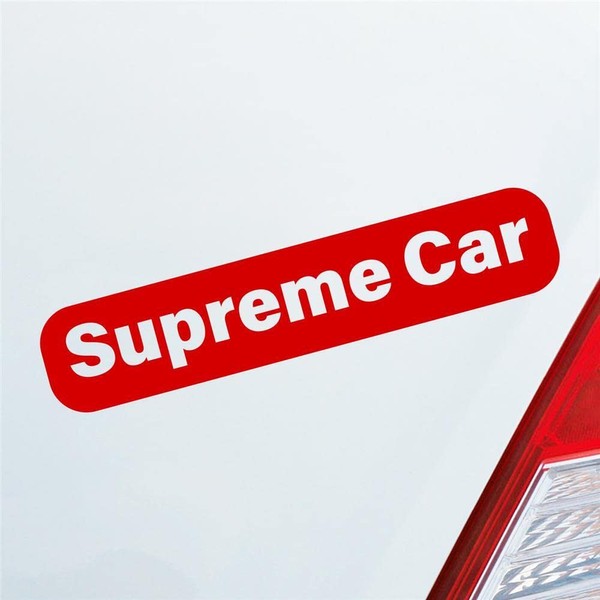 Car Sticker Supreme Car Best Supreme 19 x 4 cm