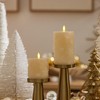 Luminara White Swan Snowflake Embossed Flameless LED Candle, 3.2" x
