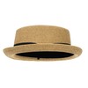 Classic Pork Pie Straw Sun Hat for Women and Men,