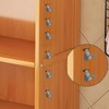 50Pcs Cabinet Shelf Clips, Shelf Support Pegs Removable Shelving Holders,