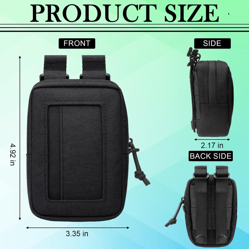 Hsei 2 Pcs Disposable Glove Pouch Easy Access, Tactical Molle