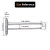 kimzcn 2-Arm Swivel Towel Bar Bathroom Towel Holder Wall-Mounted Swing