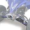 REARACE Front A-Arm Guards, 4mm Aluminum A-Arm Skid Plates Fit