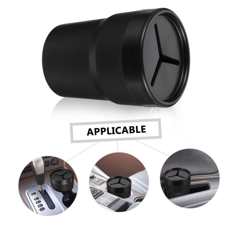 GRIRIW 2pcs Car Trash Can with Lid Cup Shape Mini
