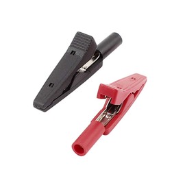 Haobase 1 Pair Mini Insulated Crocodile Clips Test 2 mm Banana Socket