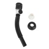 Basin Pipe Plastic Black One Piece Anti Clogging Sink Drain