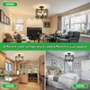 BrightHome Farmhouse Rustic Light Fixture Ceiling Mount, Semi Flush Mount