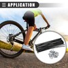 Motoforti Universal Bike Wheel Plated Spoke with Nipples, Metal, Black,