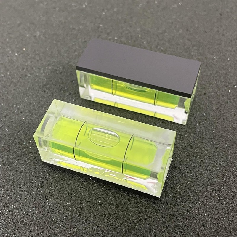 ZUJHPYMI 2Pcs Bubble Spirit Level with Magnetic Base 15x15x40mm Single