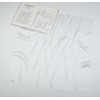 corciova White 35 x 35 Solid Color Square Silk Like