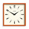 Jones Clocks® Box wall clock | Retro square clock |