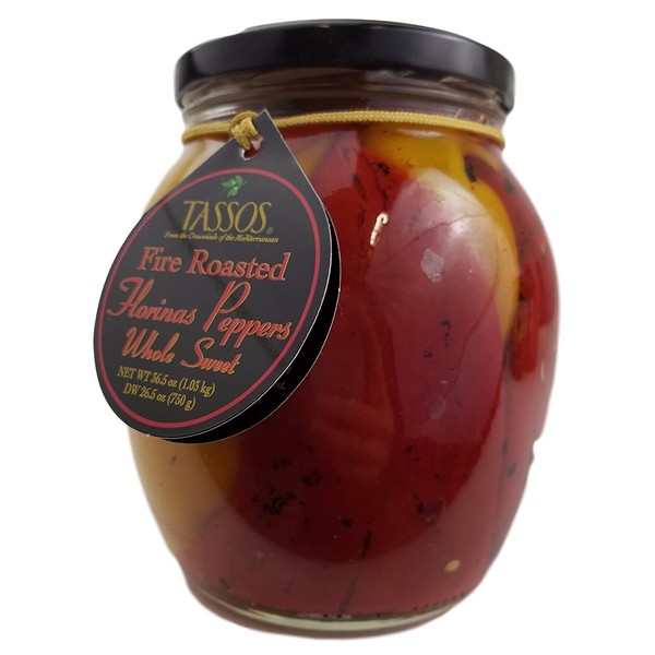Tassos Fire Roasted Red and Yellow Peppers 36.5oz