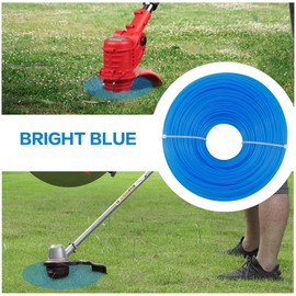 LPZMPZ Lawn Trimmer Thread 1.6 mm x 120 m Mowing Line Nylon Trimmer Line Brush Cutter Thread Grass Trimmer Cord Durable Trimmer Line Brush Cutter Threads for Lawn Weeds (Round, Blue)